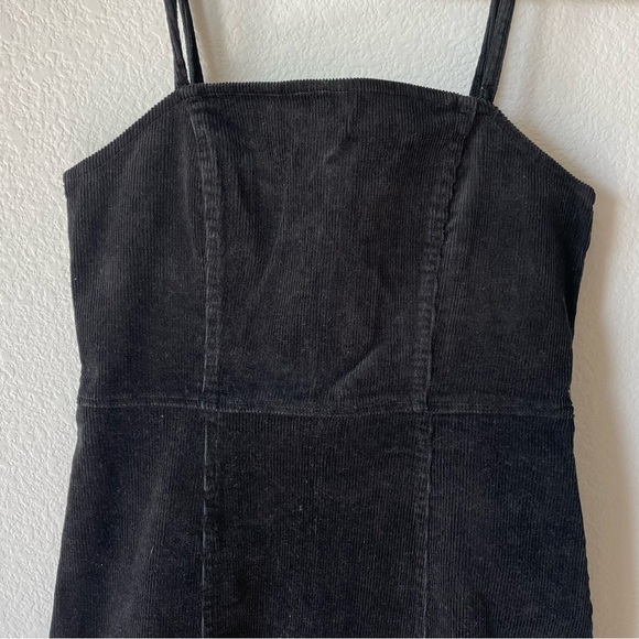 DIVIDED by H&M Corduroy Black Mini Dress Size Small, NWT - Picture 4 of 9